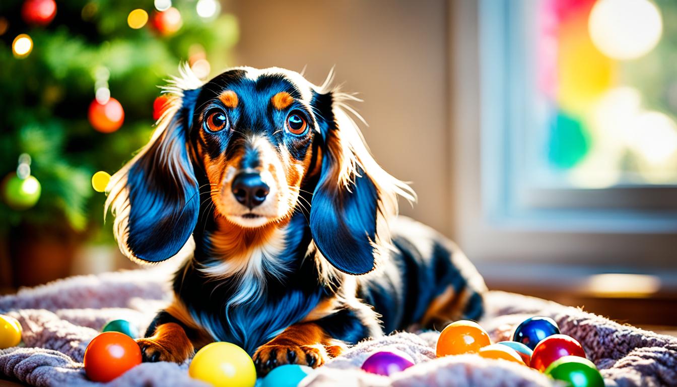 Long Haired Dapple Dachshunds